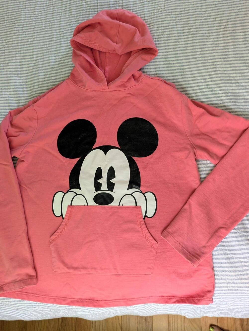 Disney Coral Pink Mickey Peekaboo Hoodie